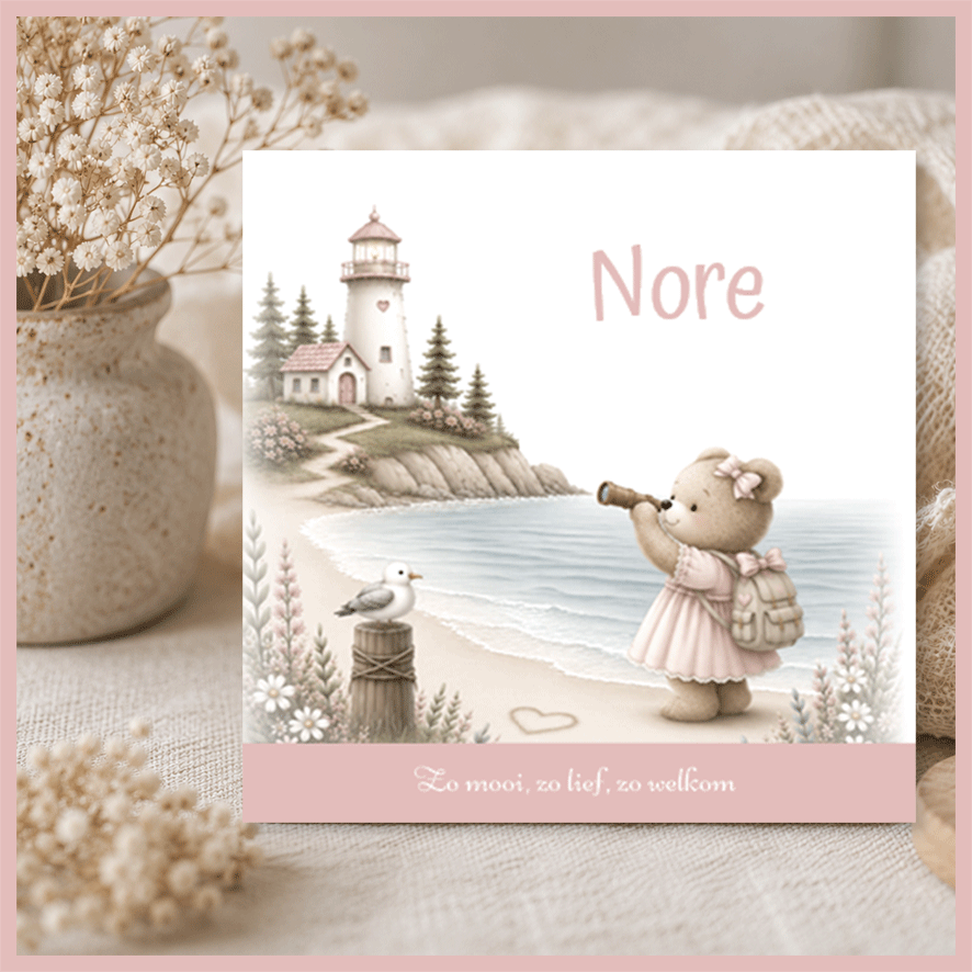 Geboortekaartje Beertje Nore.